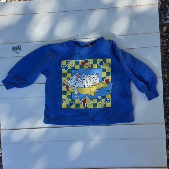 Vintage 101 Dalmatians Disney Blue Sweater - Picture 2 of 3